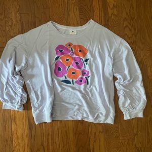 Sundry flowers sweatshirt in Lilac size 4/XL